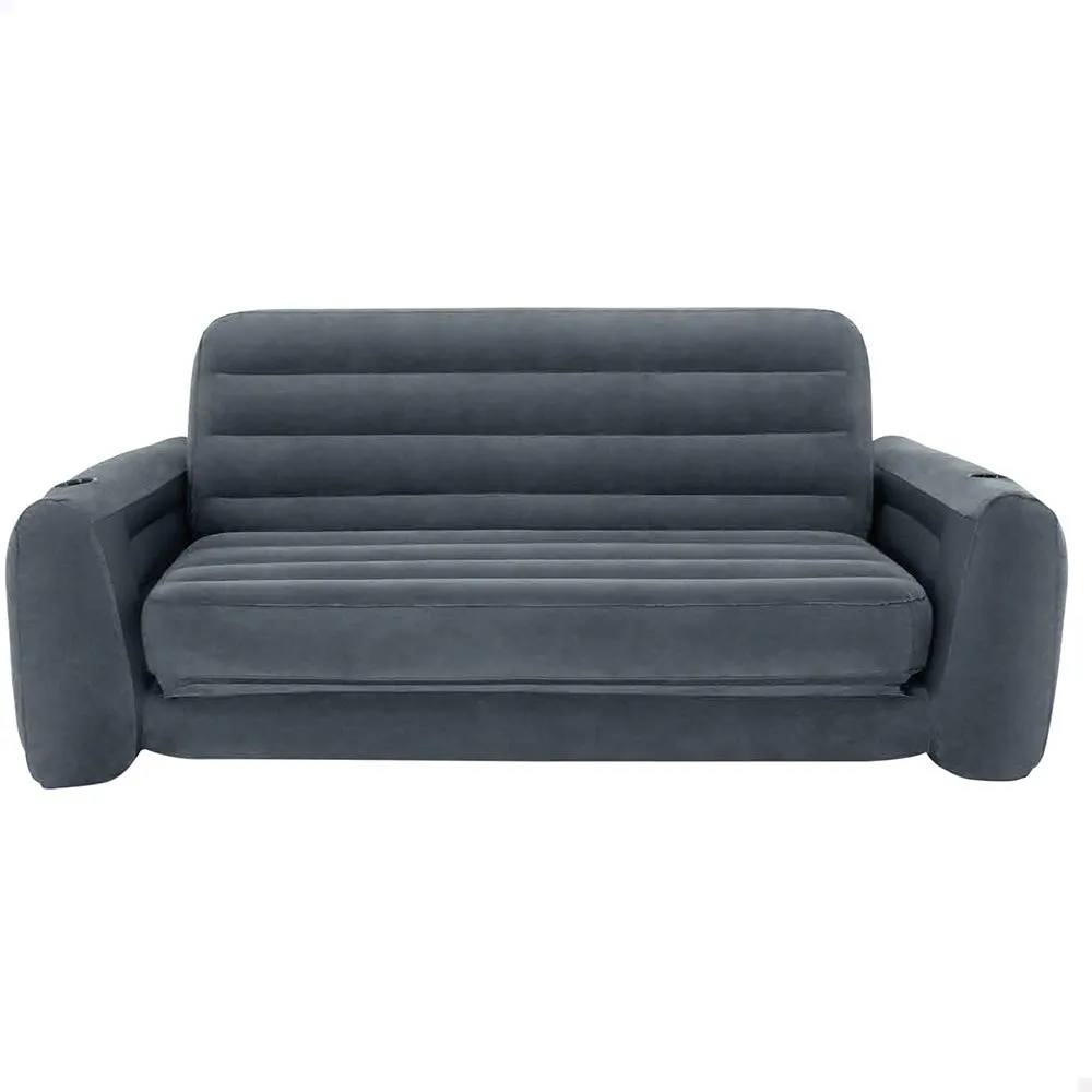 Intex 2 In 1 Aufblasbares Schlafsofa, Grey, 203 x 224 x 66cm Intex 2 In 1 Aufblasbares Schlafsofa, Grey, 203 x 224 x 66cm