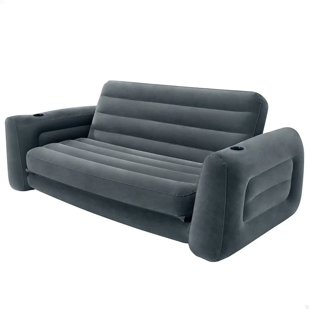 Intex 2 In 1 Aufblasbares Schlafsofa, Grey, 203 x 224 x 66cm Intex 2 In 1 Aufblasbares Schlafsofa, Grey, 203 x 224 x 66cm