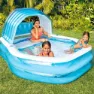 Intex 229x191x135 Cm Rechteckiges Aufblasbares Schwimmbad, Blue / white, 530L