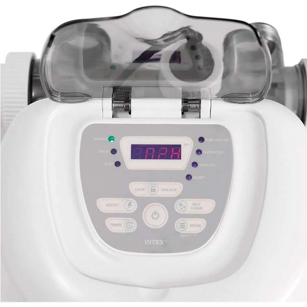 Intex 26688 E.c.o 7 G/h Qs700 Up To 56 M³ Salzwasserchlorinator, Grey, One Size
