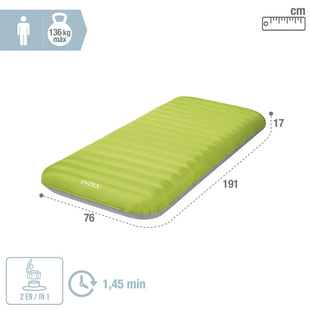 Intex 64097 Truaire 76x191x17cm Einzel-luftbett, Green / grey, 76 x 191 x 17cm Intex 64097 Truaire 76x191x17cm Einzel-luftbett, Green / grey, 76 x 191 x 17cm
