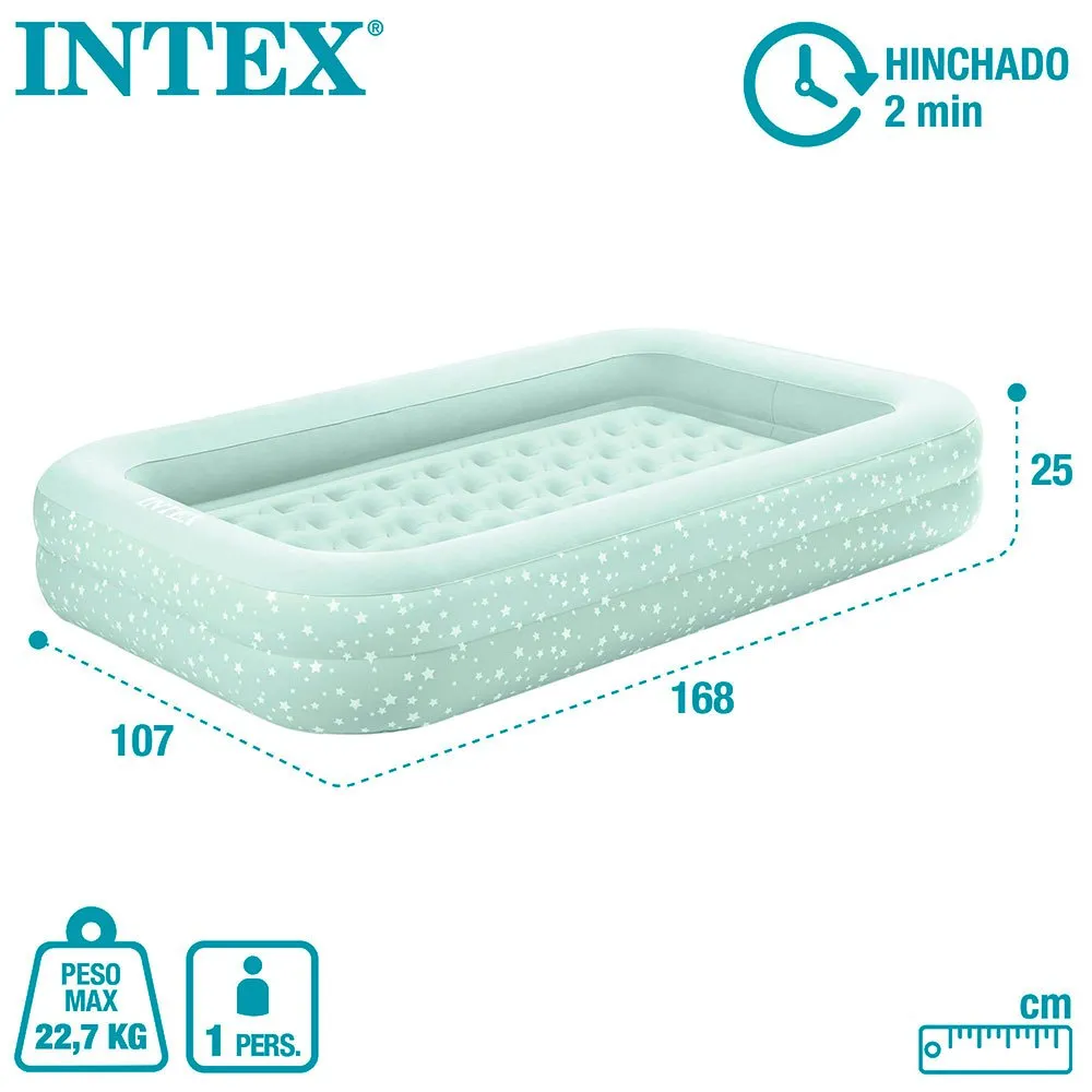 Intex Air Travel Junior Einzel-luftbett, Assorted, 107 x 168 x 25cm Intex Air Travel Junior Einzel-luftbett, Assorted, 107 x 168 x 25cm