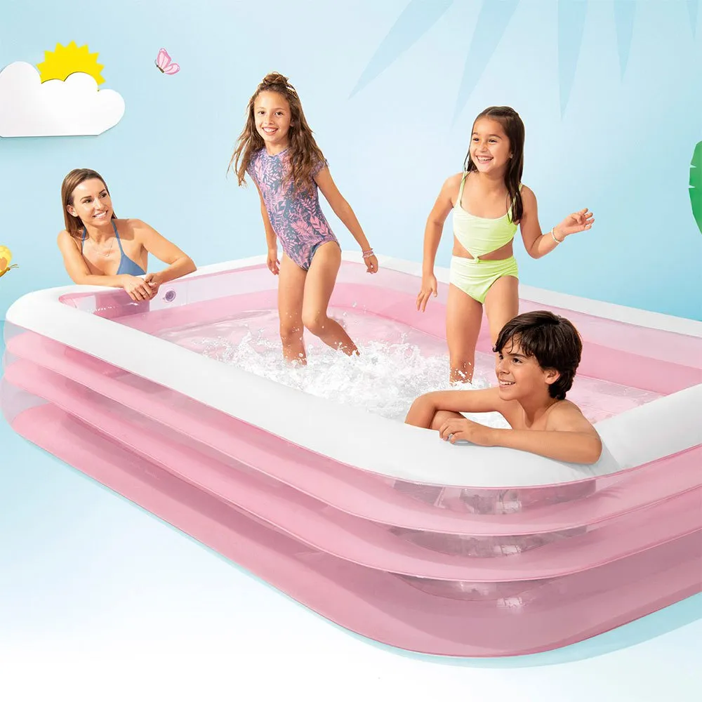 Intex Aufblasbarer Pool Für Kinder 305x183x56 Cm, Pink, One Size Intex Aufblasbarer Pool Für Kinder 305x183x56 Cm, Pink, One Size