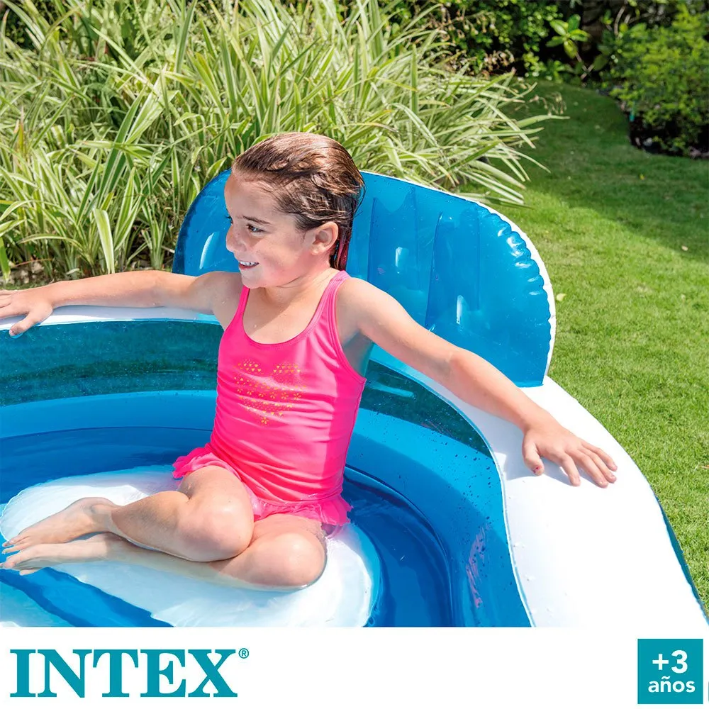 Intex Aufblasbarer Pool Mit Sitzen, White, 990L Intex Aufblasbarer Pool Mit Sitzen, White, 990L