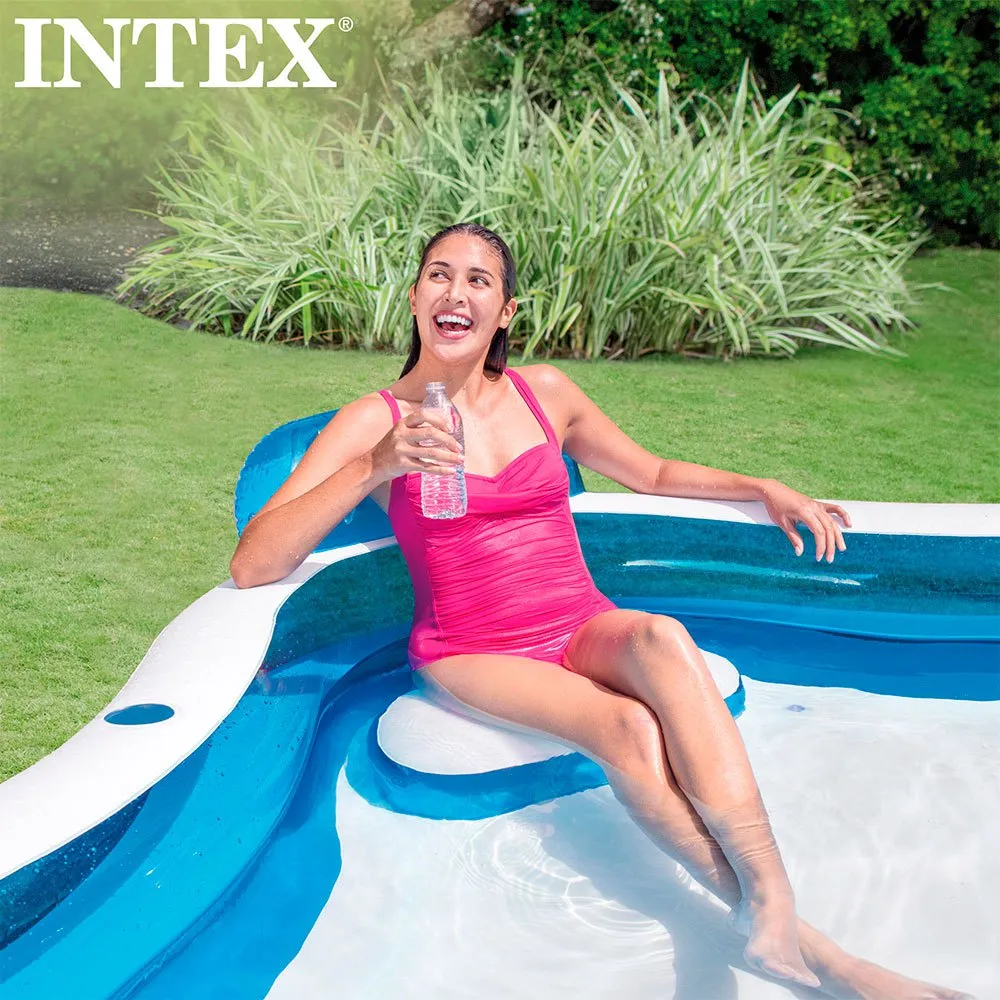 Intex Aufblasbarer Pool Mit Sitzen, White, 990L Intex Aufblasbarer Pool Mit Sitzen, White, 990L