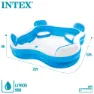 Intex Aufblasbarer Pool Mit Sitzen, White, 990L