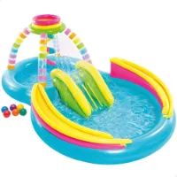 Intex Aufblasbarer Pool Rainbow Games Mit Rutsche 206l 2.95x1.91x1.09 Cm Intex Aufblasbarer Pool Rainbow Games Mit Rutsche 206l 2.95x1.91x1.09 Cm