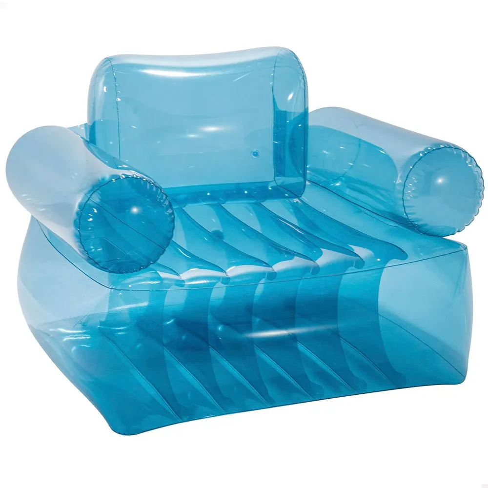 Intex Aufblasbarer Sessel Einzeln Transparent Blau 109x107x79 Cm, Multicolor, One Size Intex Aufblasbarer Sessel Einzeln Transparent Blau 109x107x79 Cm, Multicolor, One Size