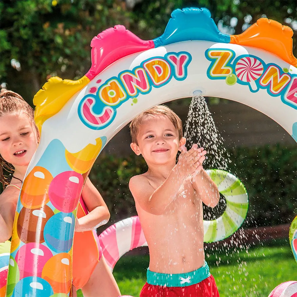 Intex Aufblasbares Spielcenter Süßigkeitenzone Pool, Multicolor, 295 x 191 x 130cm Intex Aufblasbares Spielcenter Süßigkeitenzone Pool, Multicolor, 295 x 191 x 130cm