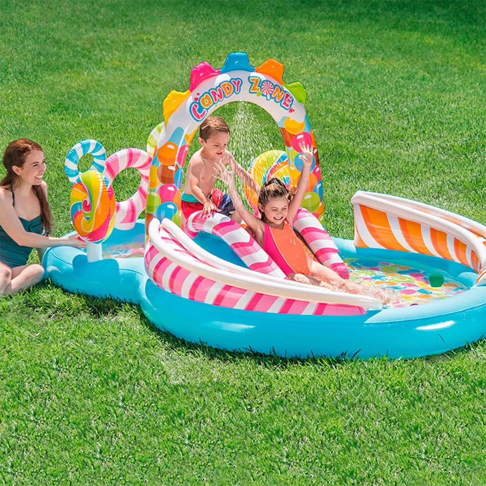 Intex Aufblasbares Spielcenter Süßigkeitenzone Pool, Multicolor, 295 x 191 x 130cm Intex Aufblasbares Spielcenter Süßigkeitenzone Pool, Multicolor, 295 x 191 x 130cm