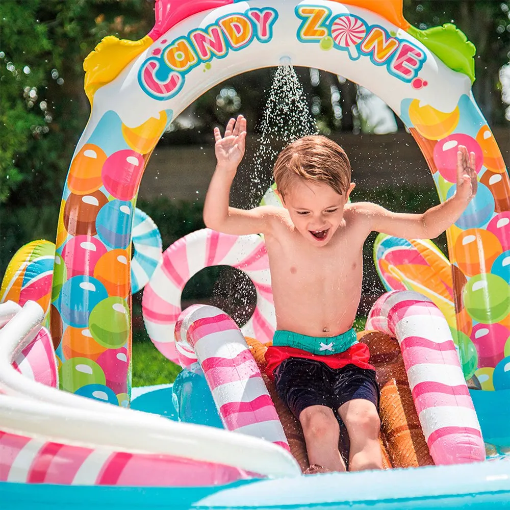Intex Aufblasbares Spielcenter Süßigkeitenzone Pool, Multicolor, 295 x 191 x 130cm Intex Aufblasbares Spielcenter Süßigkeitenzone Pool, Multicolor, 295 x 191 x 130cm