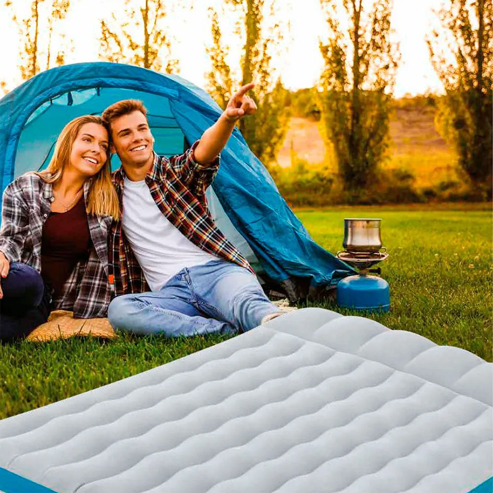 Intex Camping Luftmatratze, Grey, 193 x 127 x 24cm Intex Camping Luftmatratze, Grey, 193 x 127 x 24cm