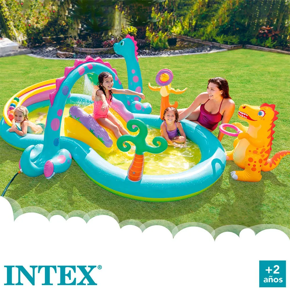 Intex Dinosaurierbecken, Multicolor, 333 x 229 x 112cm Intex Dinosaurierbecken, Multicolor, 333 x 229 x 112cm