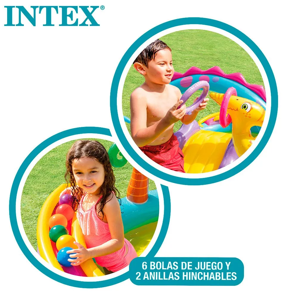 Intex Dinosaurierbecken, Multicolor, 333 x 229 x 112cm Intex Dinosaurierbecken, Multicolor, 333 x 229 x 112cm