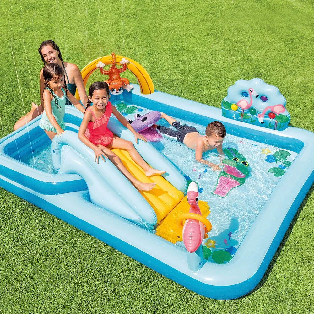 Intex Dschungelabenteuer Wasserspielplatz unisex, Blue, One Size Intex Dschungelabenteuer Wasserspielplatz unisex, Blue, One Size