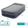 Intex Dura-beam Basic Deluxe Twin Einzel-luftbett, Grey, 99 x 191 x 42cm