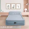 Intex Dura-beam Deluxe Plush Queen Size With Headboard Doppel-luftbett, Grey, 152 x 236 x 86cm