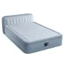 Intex Dura-beam Deluxe Plush Queen Size With Headboard Doppel-luftbett, Grey, 152 x 236 x 86cm
