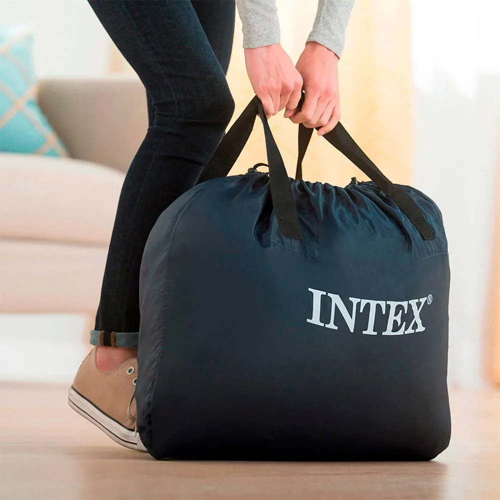 Intex Dura Beam Deluxe Ultra Plush Luftmatratze, Grey, 152 x 236 x 86cm Intex Dura Beam Deluxe Ultra Plush Luftmatratze, Grey, 152 x 236 x 86cm