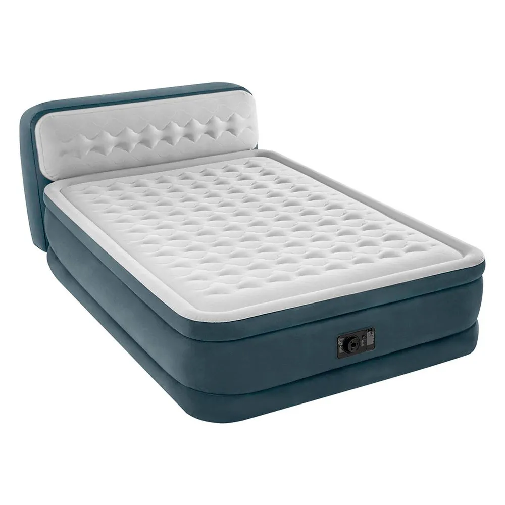 Intex Dura Beam Deluxe Ultra Plush Luftmatratze, Grey, 152 x 236 x 86cm Intex Dura Beam Deluxe Ultra Plush Luftmatratze, Grey, 152 x 236 x 86cm