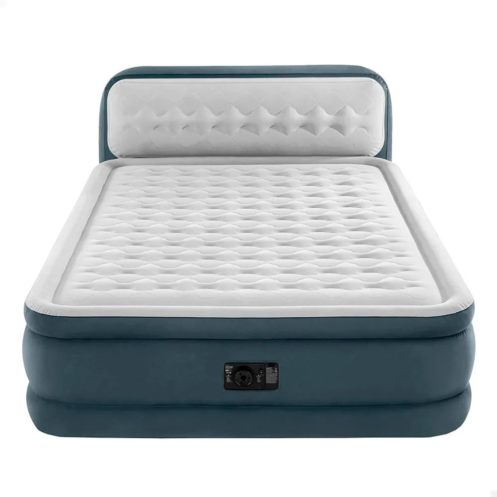 Intex Dura Beam Deluxe Ultra Plush Luftmatratze, Grey, 152 x 236 x 86cm Intex Dura Beam Deluxe Ultra Plush Luftmatratze, Grey, 152 x 236 x 86cm