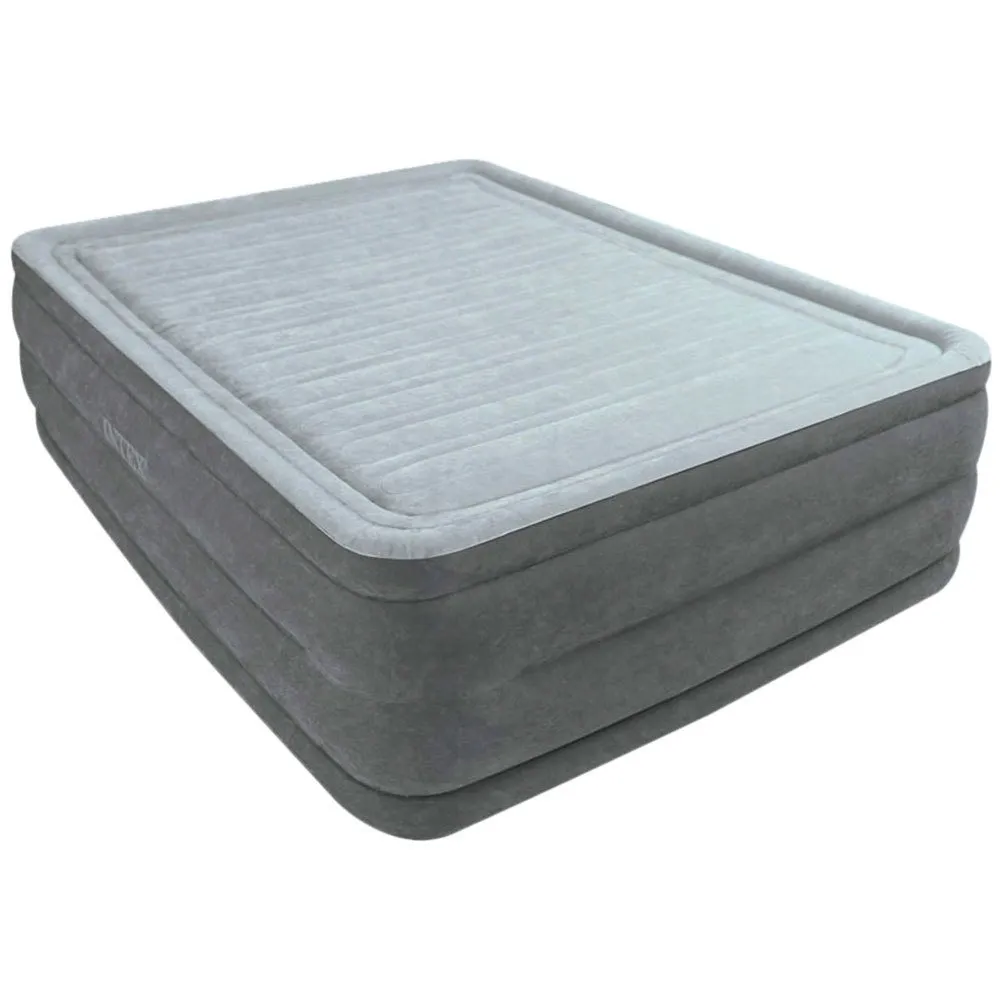 Intex Dura-beam Plus Comfortplush Luftmatratze, Grey, 152 x 203 x 56cm Intex Dura-beam Plus Comfortplush Luftmatratze, Grey, 152 x 203 x 56cm