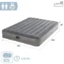 Intex Dura Beam Queen Luftmatratze, Grey, One Size
