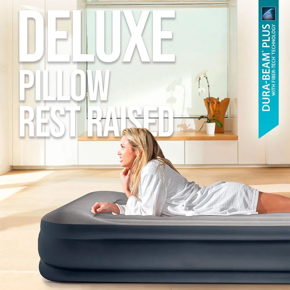 Intex Dura-beam Standard Deluxe Pillow Luftmatratze, Black, 99 x 191 x 42cm Intex Dura-beam Standard Deluxe Pillow Luftmatratze, Black, 99 x 191 x 42cm