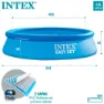 Intex Easy Set Aufblasbarer Pool 244x61 Cm, Blue, 244 x 61cm