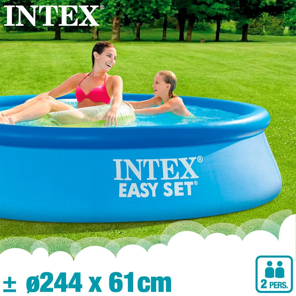 Intex Einfaches Set Mit Filterkartuschenpumpe Pool 244x61 Cm, Blue, 244 x 61cm Intex Einfaches Set Mit Filterkartuschenpumpe Pool 244x61 Cm, Blue, 244 x 61cm