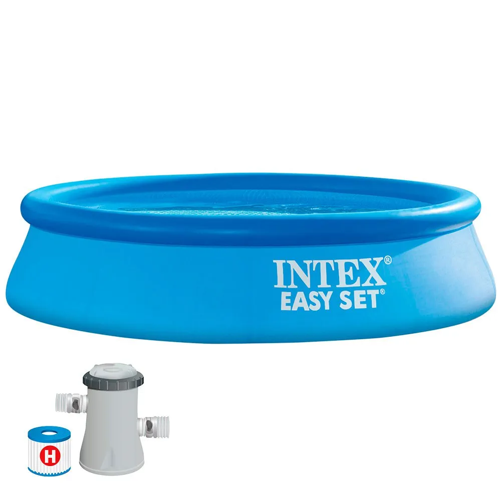 Intex Einfaches Set Mit Filterkartuschenpumpe Pool 244x61 Cm, Blue, 244 x 61cm Intex Einfaches Set Mit Filterkartuschenpumpe Pool 244x61 Cm, Blue, 244 x 61cm