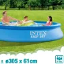 Intex Einfaches Set Mit Filterkartuschenpumpe Pool 305x61 Cm, Blue, 305 x 61cm