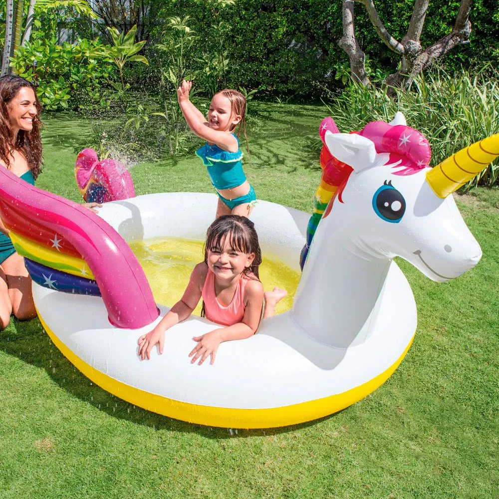 Intex Einhorn Mit Sprüher, Multicolor, One Size Intex Einhorn Mit Sprüher, Multicolor, One Size