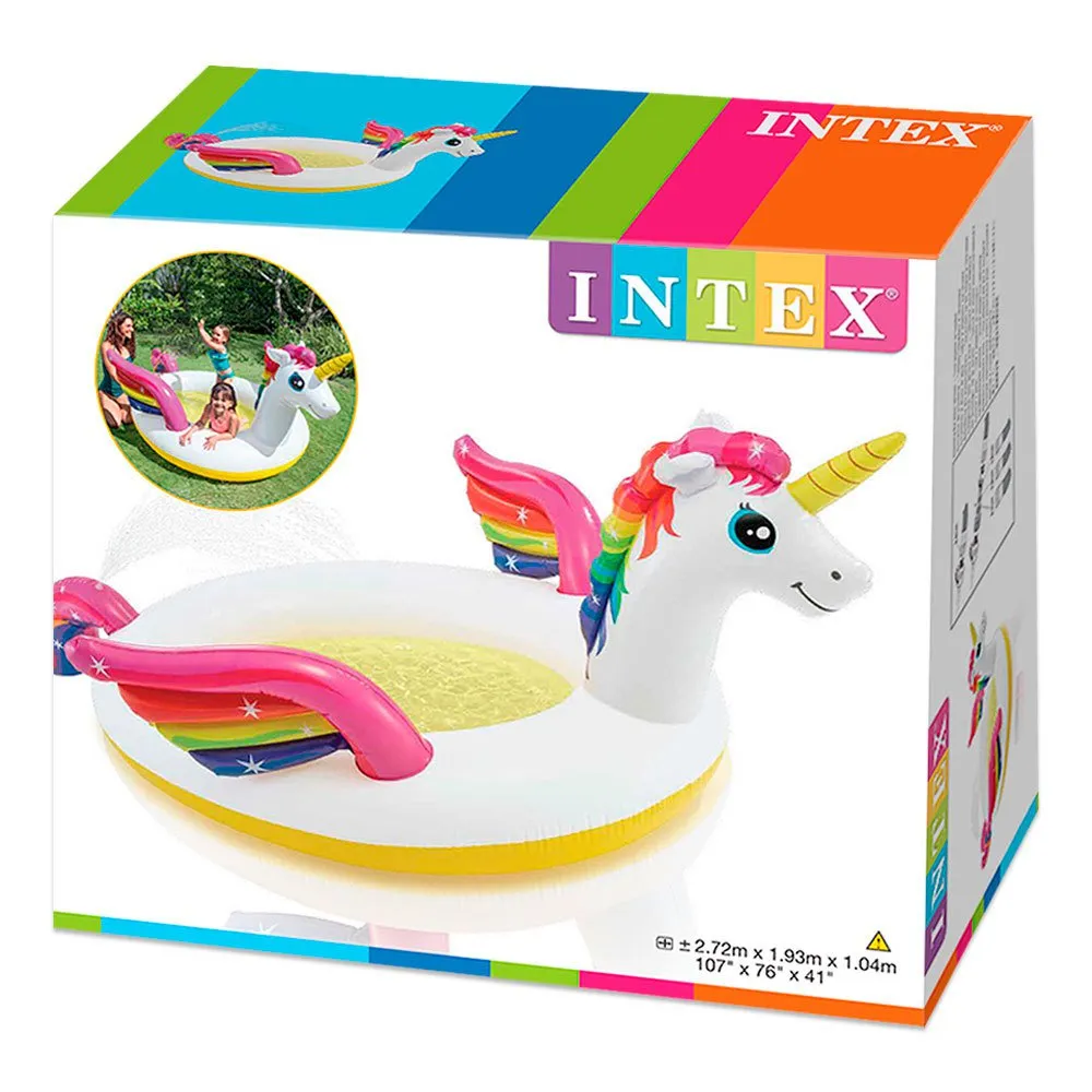 Intex Einhorn Mit Sprüher, Multicolor, One Size Intex Einhorn Mit Sprüher, Multicolor, One Size