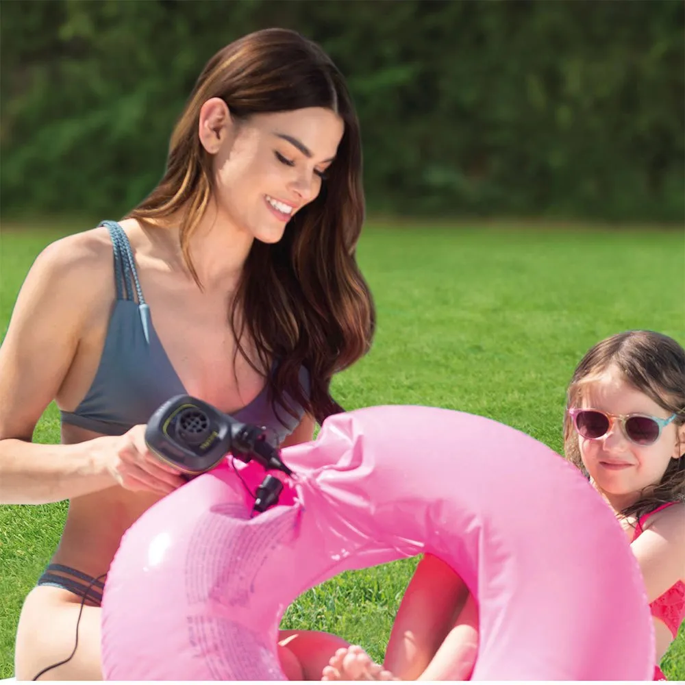 Intex Elektrische Luftpumpe Mit Adaptern, Black, One Size Intex Elektrische Luftpumpe Mit Adaptern, Black, One Size