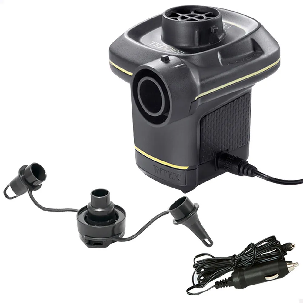 Intex Elektrische Luftpumpe Mit Adaptern, Black, One Size Intex Elektrische Luftpumpe Mit Adaptern, Black, One Size