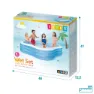 Intex Familienpool, White / blue, 229 x 229 x 56cm