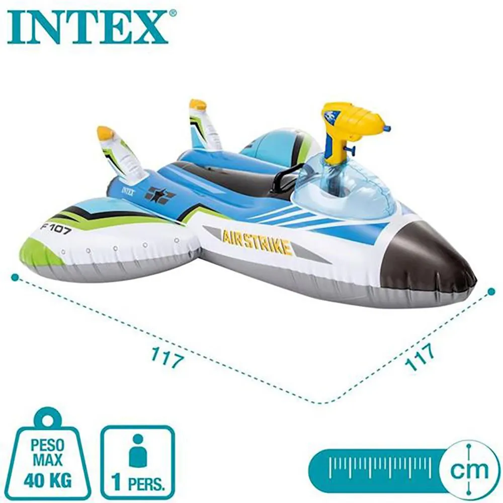 Intex Flugzeugfigur Mit Wasserwerfer Verschiedene Ausführungen 117x117 Cm, Multicolor, One Size Intex Flugzeugfigur Mit Wasserwerfer Verschiedene Ausführungen 117x117 Cm, Multicolor, One Size