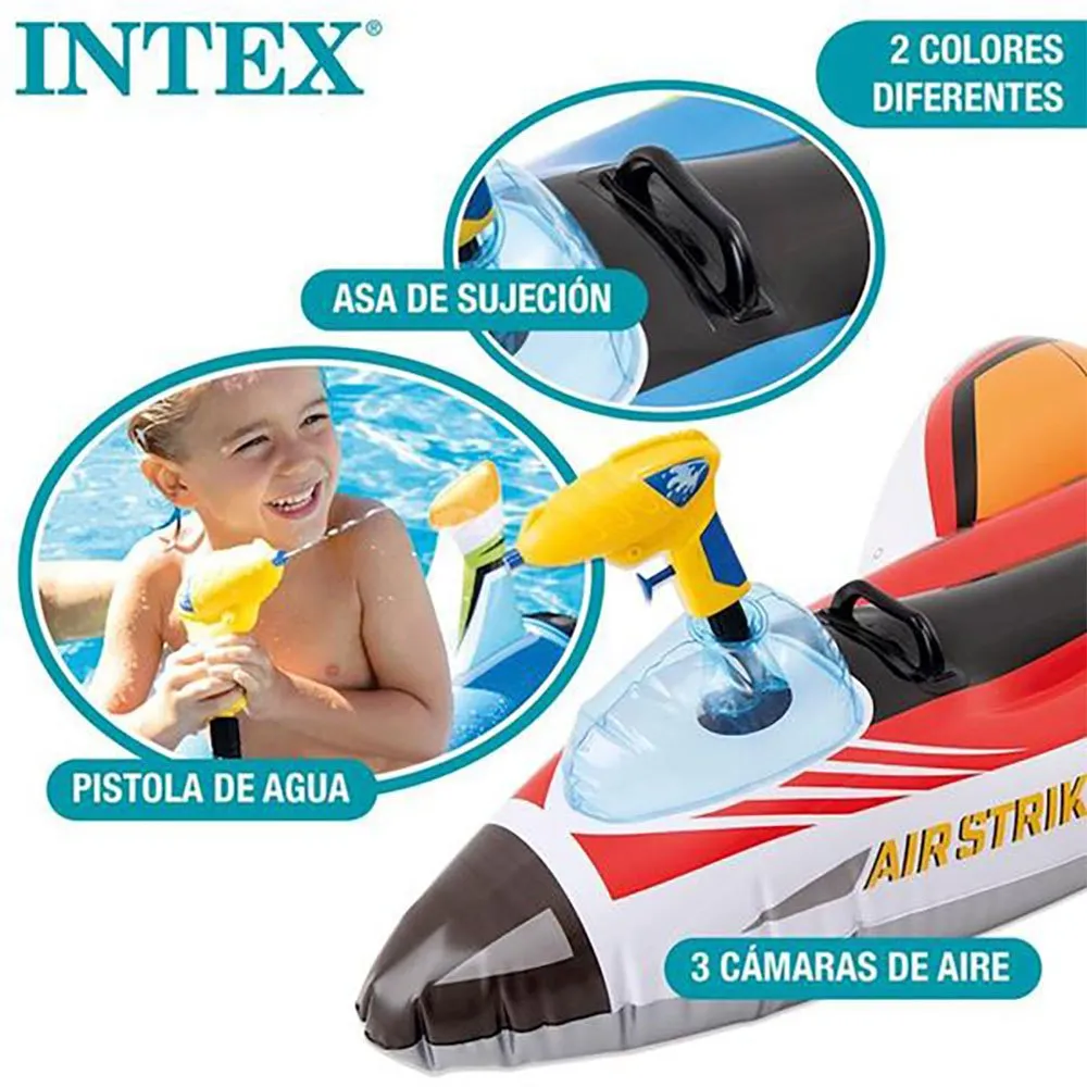 Intex Flugzeugfigur Mit Wasserwerfer Verschiedene Ausführungen 117x117 Cm, Multicolor, One Size Intex Flugzeugfigur Mit Wasserwerfer Verschiedene Ausführungen 117x117 Cm, Multicolor, One Size