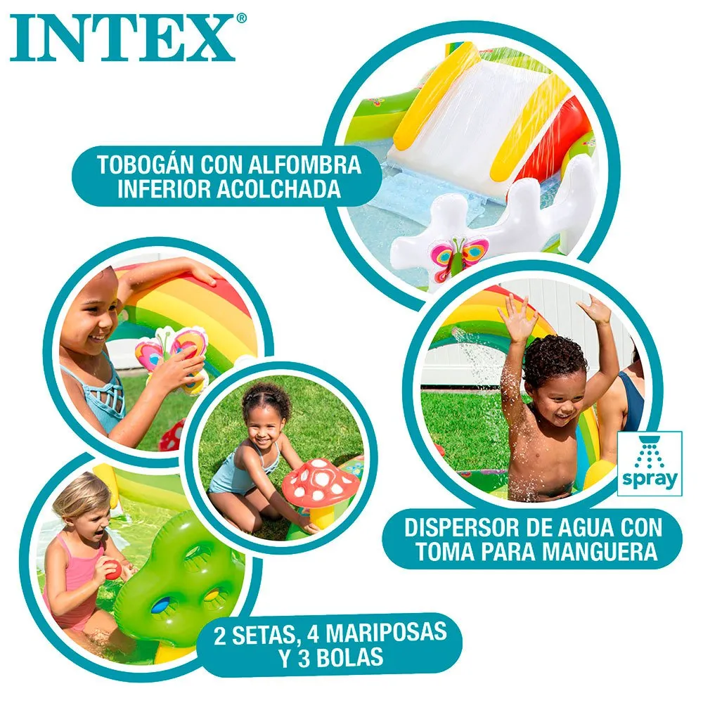 Intex Gartenspielzentrum Mit Rutsche Und Pool, Multicolour, 290 x 180 x 104cm Intex Gartenspielzentrum Mit Rutsche Und Pool, Multicolour, 290 x 180 x 104cm