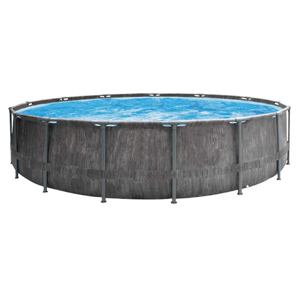 Intex Greywood Prism Premium Ø 457x122 Cm Stahl Runder Aufstellpool, Grey / blue, 16805L Intex Greywood Prism Premium Ø 457x122 Cm Stahl Runder Aufstellpool, Grey / blue, 16805L