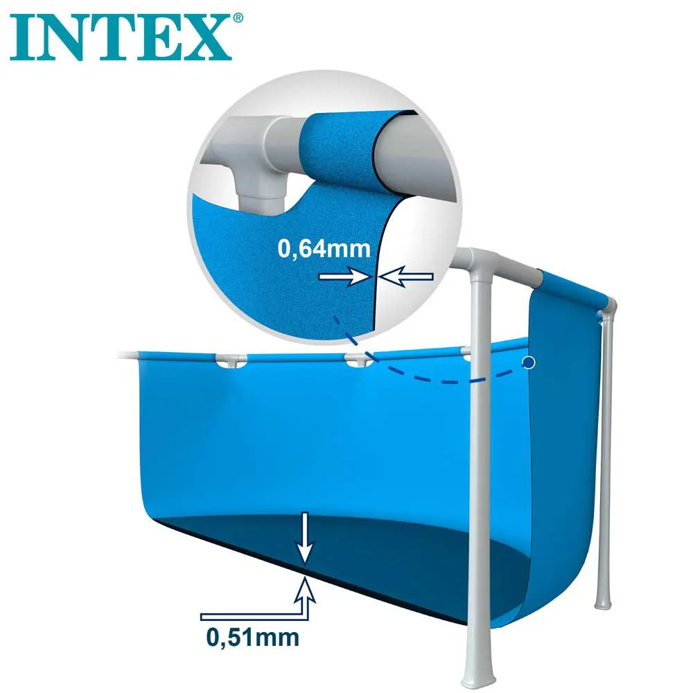 Intex Greywood Prism Premium Ø 549x122 Cm Stahl Runder Aufstellpool, Grey / blue, 24311L Intex Greywood Prism Premium Ø 549x122 Cm Stahl Runder Aufstellpool, Grey / blue, 24311L