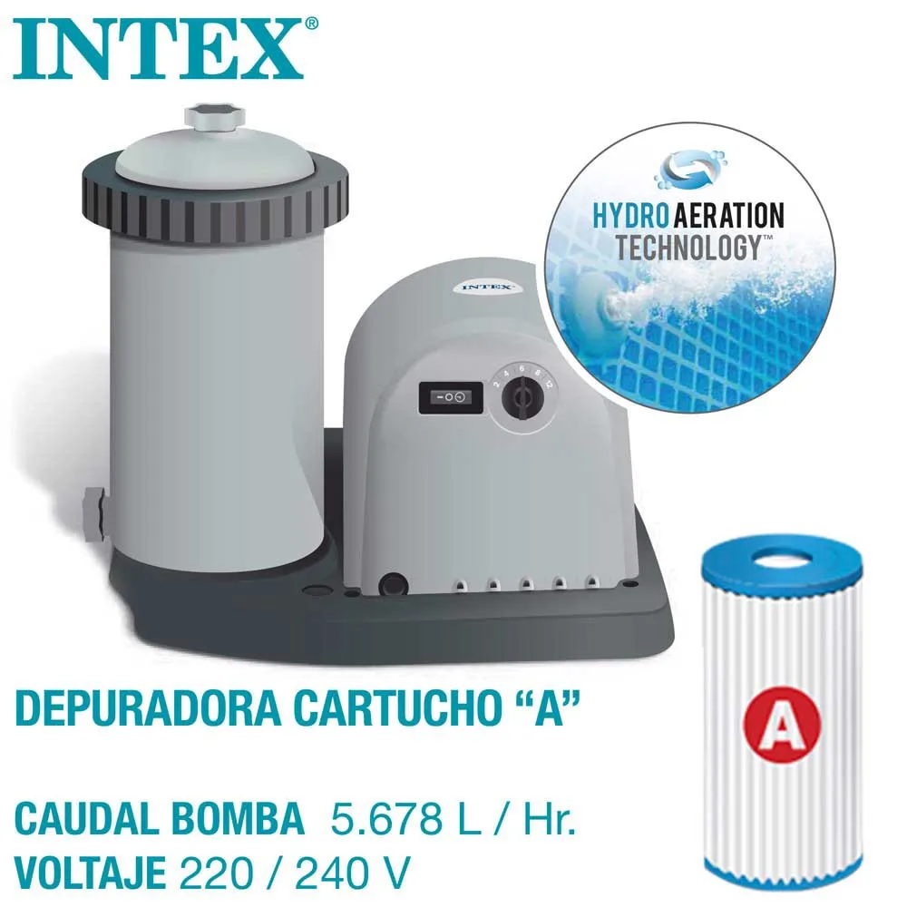 Intex Greywood Prism Premium Ø 549x122 Cm Stahl Runder Aufstellpool, Grey / blue, 24311L Intex Greywood Prism Premium Ø 549x122 Cm Stahl Runder Aufstellpool, Grey / blue, 24311L