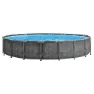 Intex Greywood Prism Premium Ø 549x122 Cm Stahl Runder Aufstellpool, Grey / blue, 24311L