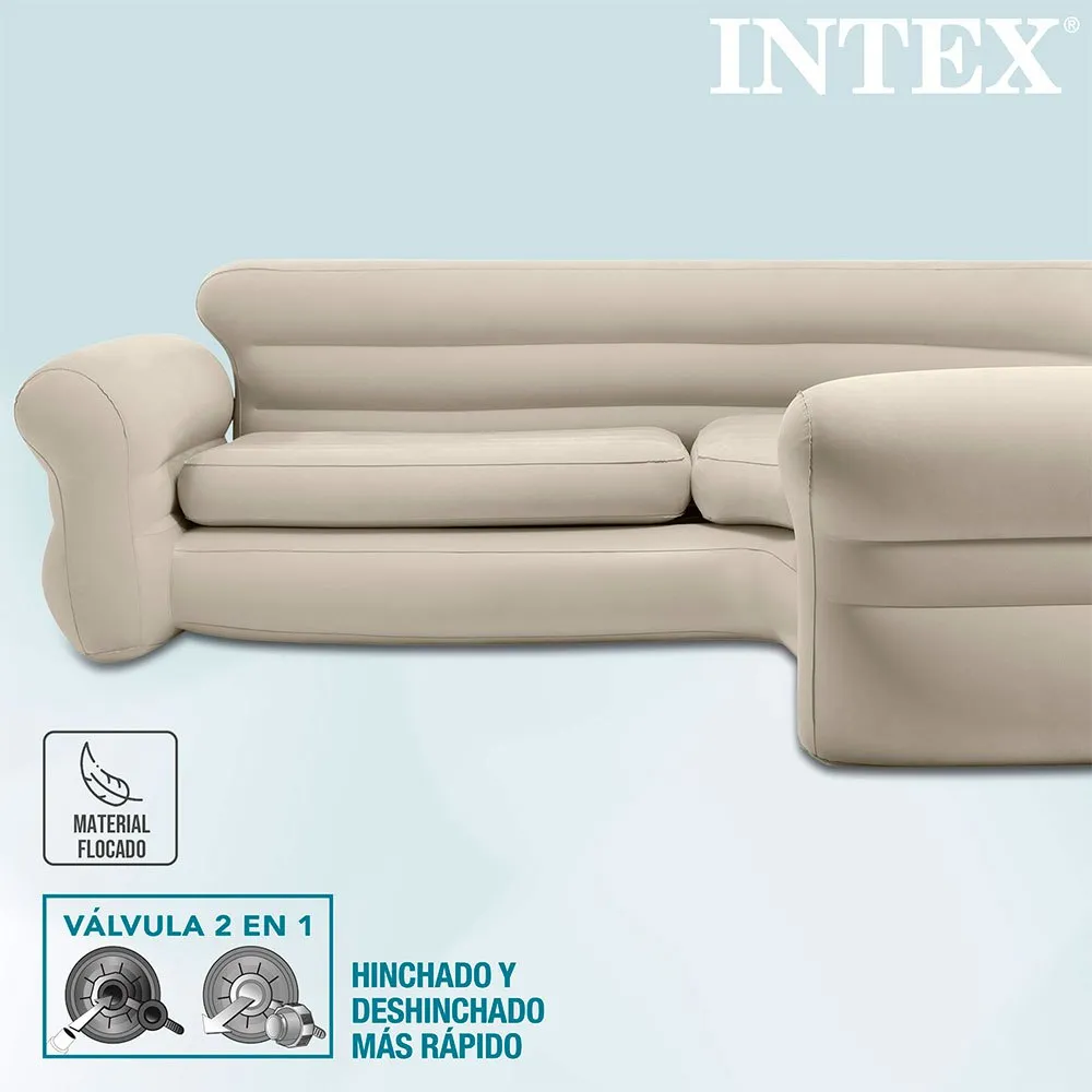 Intex Innen-ecksofa, Beige, 257 x 203 x 76cm Intex Innen-ecksofa, Beige, 257 x 203 x 76cm