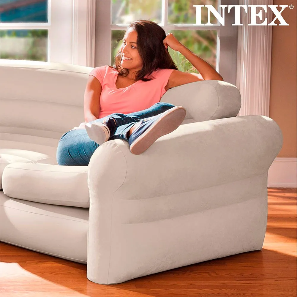 Intex Innen-ecksofa, Beige, 257 x 203 x 76cm Intex Innen-ecksofa, Beige, 257 x 203 x 76cm