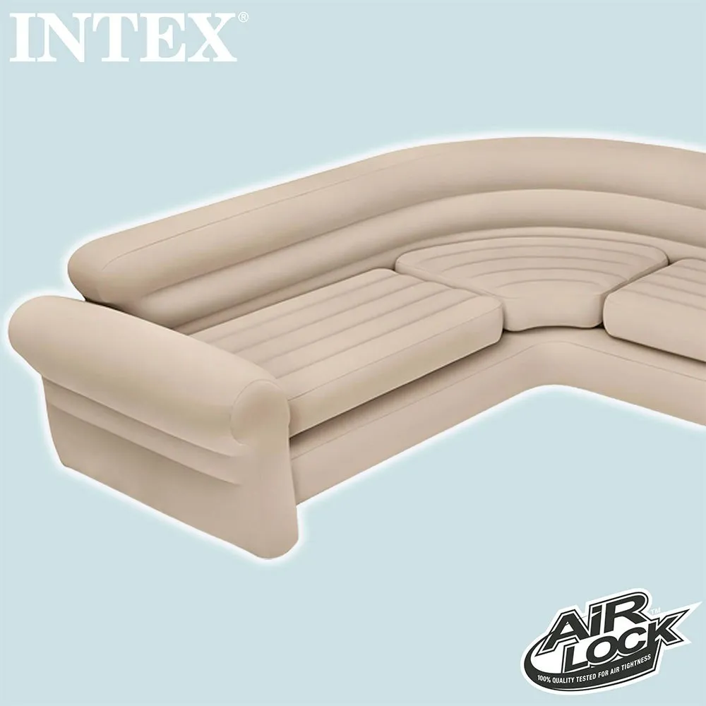 Intex Innen-ecksofa, Beige, 257 x 203 x 76cm Intex Innen-ecksofa, Beige, 257 x 203 x 76cm