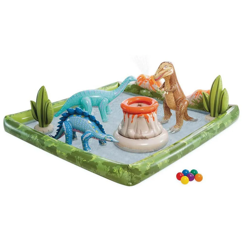 Intex Jurassic Adventure Wasser-spiel-center, Multicolour, 201 x 201 x 36cm Intex Jurassic Adventure Wasser-spiel-center, Multicolour, 201 x 201 x 36cm