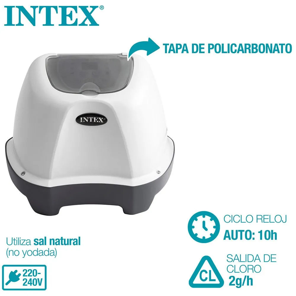Intex Krystal Clear Salzwasserchlorinator Für Pools Bis 8.3 M³, Grey, One Size Intex Krystal Clear Salzwasserchlorinator Für Pools Bis 8.3 M³, Grey, One Size