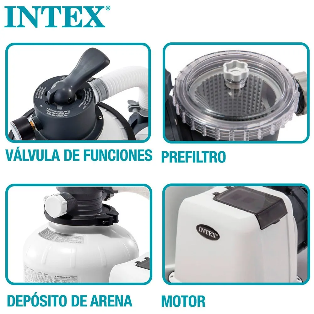 Intex Krystal Clear Sandfilterpumpe 10.500 L/h, One size Intex Krystal Clear Sandfilterpumpe 10.500 L/h, One size
